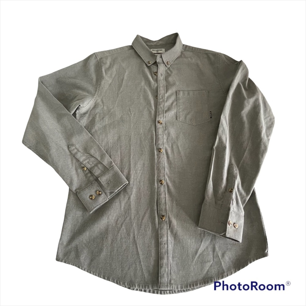 Billabong All Day Oxford Long Sleeve Shirt Size Lg